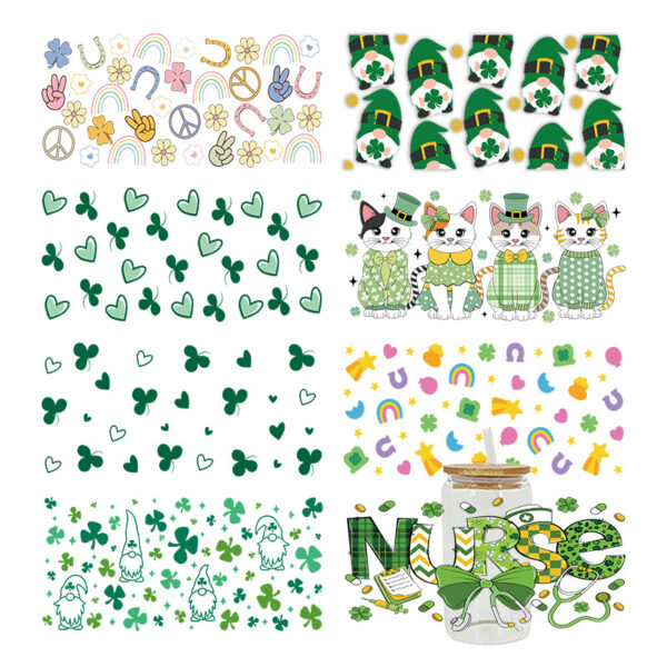 oly-9319d0868f94edc86367f2c630ef565e Wholesale Green forest 16oz Cup UV DTF Wraps