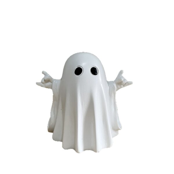 Wholesale Cross-border New Halloween Cute White Ghost Party Decoration Courtyard Decoration Study Desktop Decoration Small Ornaments