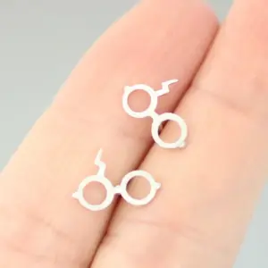 PVD Coated 18K Gold Real Gold Plated Glasses 304 Stainless Steel Fashion Waterproof Non Tarnish Ear Studs