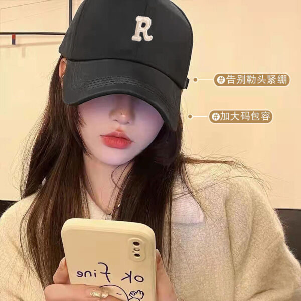 Wholesale Wide-brim Baseball Cap Women's Cap Shows Face Small Shape Embroidered Casual Shopping Head Outdoor Sunshade Handsome Men's Cap