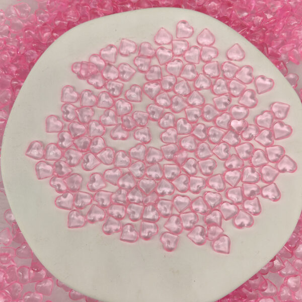 Wholesale 500pcs acrylic smooth 10mm red love Valentine's Day wedding decoration DIY Beads