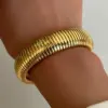 Wholesale Casual Solid Color 304 Stainless Steel Titanium Steel 18K Gold Plated Bangle In Bulk