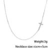 Fashion Cross Stainless Steel Plating Bracelets Necklace 1 Piece