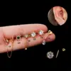 1 Piece Ear Cartilage Rings & Studs Fashion Heart Shape Butterfly 316L Stainless Steel Copper Waterproof Non Tarnish Surgical Steel Zircon
