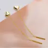 Wholesale PVD Coated 18K Gold Plated Heart 304 Stainless Steel Luxurious Waterproof Non Tarnish Earrings