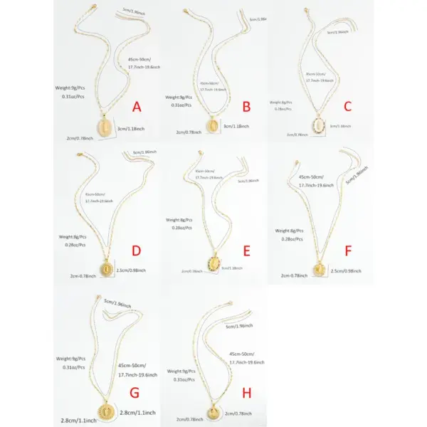 Wholesale Streetwear Oval Stainless Steel Copper Plating Inlay 18K Gold Plated Rhinestones Zircon Pendant Necklace