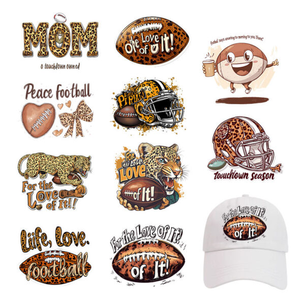 Wholesale rugby jersey heat transfer sticker
