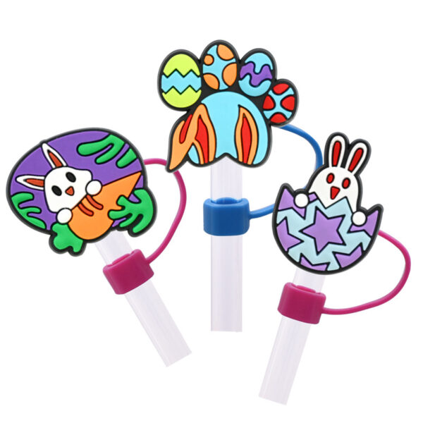 Wholesale Random 10pcs 10M Easter dust plug straw hat creative DIY cup