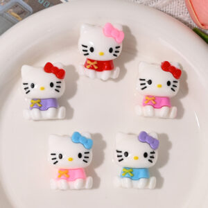 Wholesale Cartoon Rubber Beads Bow with Hole Loose Beads OLY Exclusive