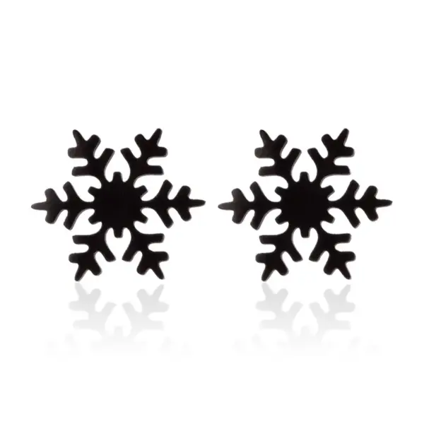 PVD Coated 18K Gold Real Gold Plated Animal Snowflake 304 Stainless Steel Simple Style Waterproof Non Tarnish Ear Studs