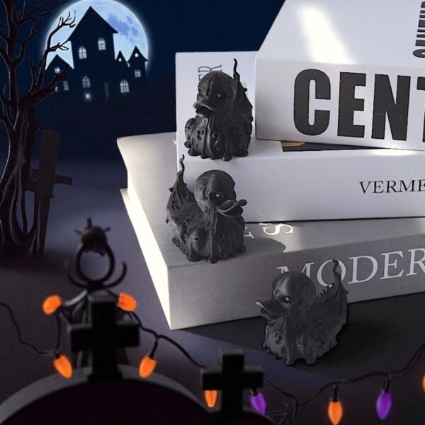 Wholesale New Cross-Border 3D Printed Halloween Little Duck Ghost Duck Angel Duck Skull Duck Various Duck Ornaments Collection