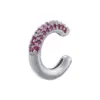 Wholesale 1 Pair Elegant Luxurious Shiny C Shape Plating Inlay Copper Zircon 18k Gold Plated Ear Cuffs