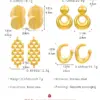 1 Pair Casual Simple Style Streetwear Geometric Plating 304 Stainless Steel Drop Earrings