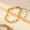Wholesale Ion Plating (IP) 18K Gold Plated Solid Color 304 Stainless Steel Hip-Hop Streetwear Cool Style Waterproof Non Tarnish Jewelry Set