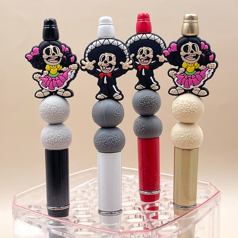 Wholesale Factory St Wholesale Hot Selling Cartoon Skull Silicone Beads Kidsren's DIY Jewelry Beads Beads