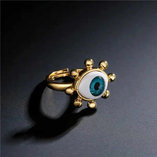 Wholesale Copper Geometric Zircon Copper Rings