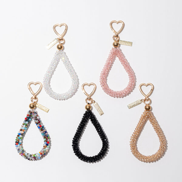 oly-93a631b65ec79370628a8f10e1025894 Wholesale Cross-Border Water Drop Keychain, Fashionable and High-End Bag, Hand-Beaded Bag, Small Pendant, Key Pendant