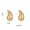 Wholesale PVD Coated Real Gold Plated C Shape Geometric Stainless Steel Casual Elegant Waterproof Non Tarnish Ear Studs