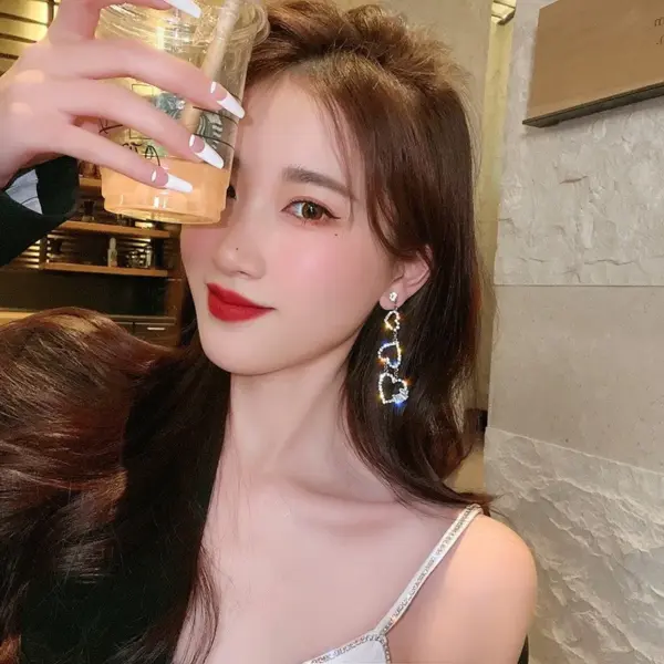 Wholesale 1 Pair Glam Geometric Plating Inlay Copper Artificial Pearls Rhinestones Earrings