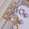 Wholesale 304 Stainless Steel Heart Shape PVD Coated 18K Real Gold Plated Sweet Waterproof Non Tarnish Plating Drop Earrings