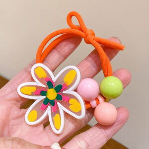 1 orange hair rope (soft rubber)