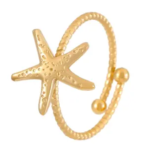 18K Real Gold / Starfish