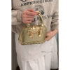 Wholesale Niche design high-end handbag small bag 2025 new champagne gold shell bag fashion shoulder diagonal bag