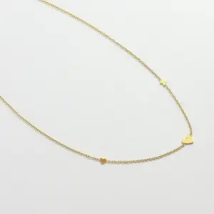 Yxp003 Three Heart Necklace / Gold