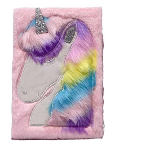 Wholesale Plush Cartoon Unicorn Notebook Children's Cultural Stationery Journal Gift