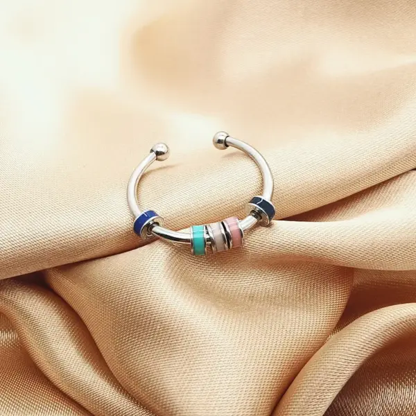 Wholesale Fashion Round Stainless Steel Open Ring 1 Piece