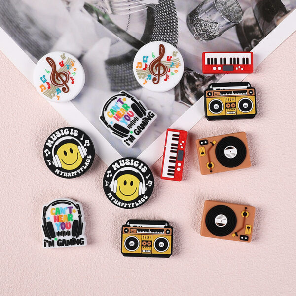 oly-93e482d7c0eef1ea12abb91d27105472 Wholesale music series silicone beads loose beads simulation retro soft rubber record player op beads DIY jewelry