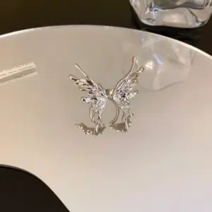 22# Open Ring-Silver Butterfly.