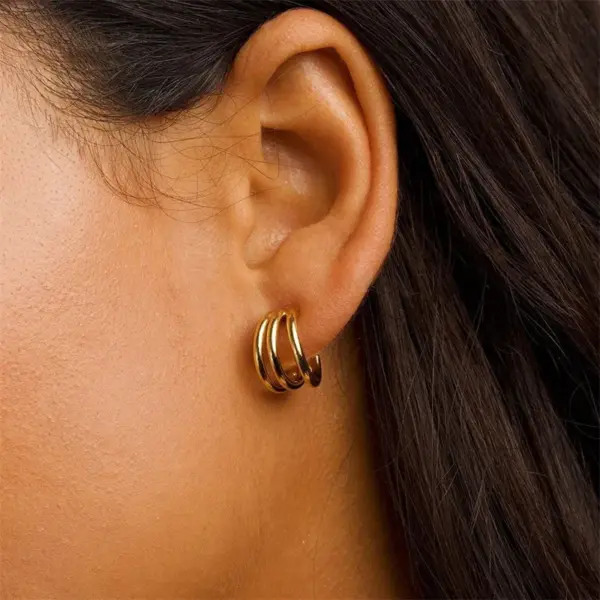 oly-9401ae10e558e11a464ea28c283e3960 Wholesale PVD Coated 14K Gold Real Gold Plated Geometric 304 Stainless Steel Fashion Waterproof Non Tarnish Earrings