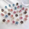 Wholesale Crystal Five-Petal Flower Small Grabber Small and Exquisite Popular Hairpin Broken Hair Bangs Top Clip Headdress Mini Grabber