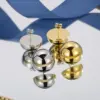 PVD Coated 18K Gold Plated Geometric Stainless Steel Fashion Waterproof Non Tarnish Ear Studs