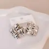 oly-940c4c724348cf9dd5396a16e8c236fc Wholesale Smooth Surface Stainless Steel Earrings Cool Irregular Geometric Shape Earrings Jewelry Accessories For Women