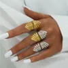 oly-940e772e74d29c8a08cdc822829a7905 Wholesale PVD Coated Real Gold Plated 18K Gold Geometric 304 Stainless Steel Casual Simple Style Waterproof Non Tarnish Adjustable Ring