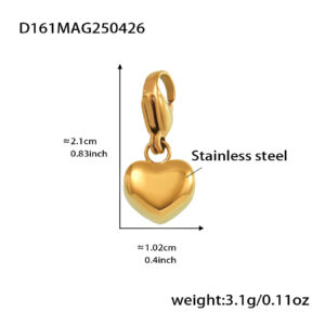 D161-2 golden love pendants