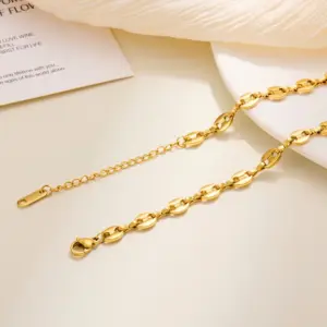 Coffee Bean Bracelet / Gold