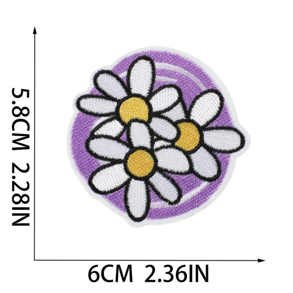 Wholesale Xiaotian flowers blossom embroidery cloth stickers bag decoration patch stickers thermal transfer printing colorful flower embroidery stickers Amazon