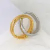 Wholesale PVD Coated 18K Gold Real Gold Plated Color Block 304 Stainless Steel Simple Style Waterproof Non Tarnish 304 Stainless Steel Bangle