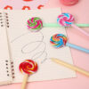 Wholesale Simulation lollipop shape gel pen student gift pen children's prize pen black writing pen creative stationery