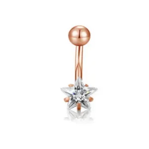 Rose Gold Photosphere Five-Pointed Star