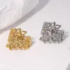 Wholesale Jewelry 304 Stainless Steel 18K Gold Plated Stainless Steel Rings