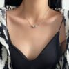 Wholesale European and American Simple U-shaped Pendant Necklace Women's Niche Light Luxury Ins Hip-hop Titanium Steel Accessories Color-free Distinctive Clavicle Chain