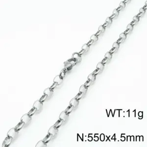 Steel Color 550 * 4.5mm = Necklace KN197257-Z