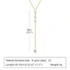 Wholesale Ion Plating (IP) Tassel Chain 201 Stainless Steel Elegant Streetwear Waterproof Non Tarnish 201 Stainless Steel Pendant Necklace