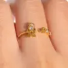 Wholesale Cartoon Character Colorful Copper Casual Simple Style Open Rings Rings