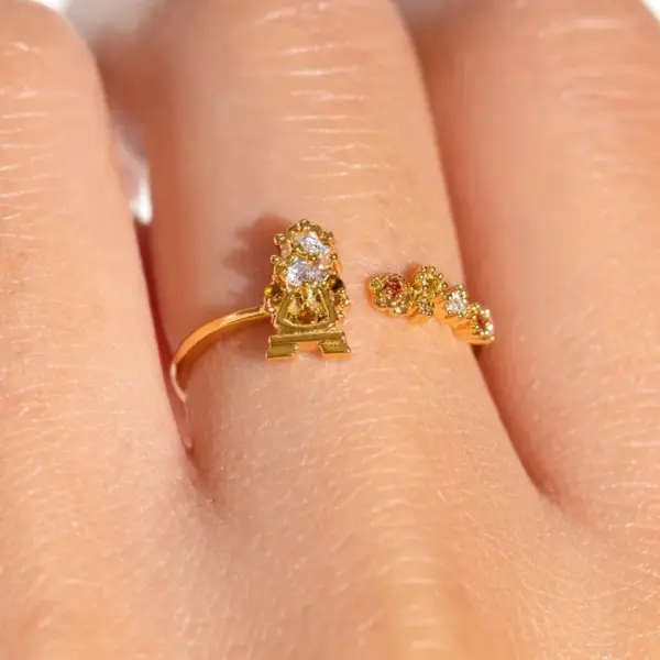 Wholesale Cartoon Character Colorful Copper Casual Simple Style Open Rings Rings