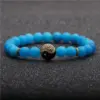 Wholesale Vintage Style Simple Style Geometric Agate Stone No Inlaid Natural Stone Bracelet In Bulk